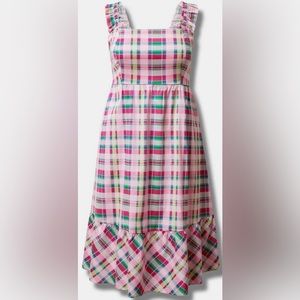 Torrid Mini Poplin Tiered Ruffle Strap Dress Size 2 NWOT - POCKETS